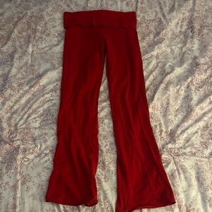 Skims Red Flared Pants